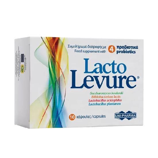 UNI-PHARMA Lacto Levure Προβιοτικά 10 Κάψουλες