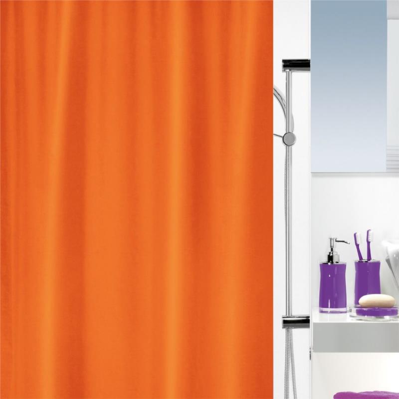 Κουρτίνα Μπάνιου ATLAS Πορτοκαλί 180x200cm
