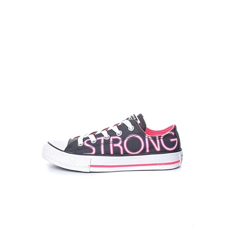 CONVERSE - Παιδικά sneakers Chuck Taylor All Star Ox μαύρα-ροζ