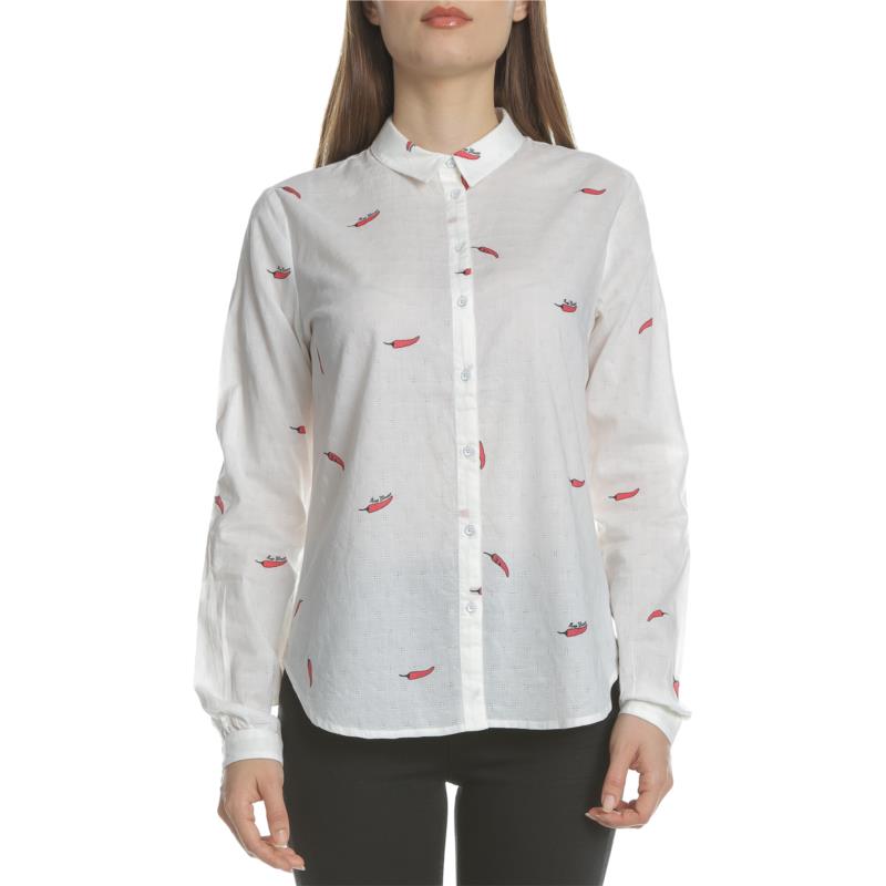 SCOTCH & SODA - Γυναικείο μακρυμάνικο πουκάμισο SCOTCH & SODA λευκό με σχέδιο