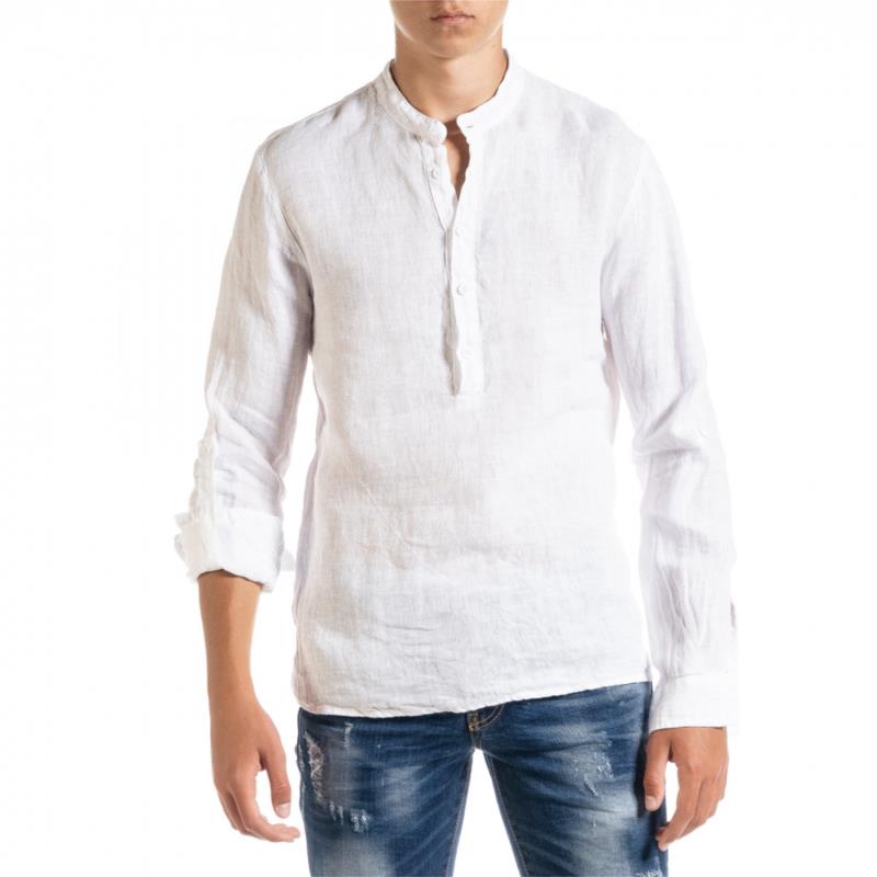Ανδρικό λευκό πουκάμισο Duca Homme