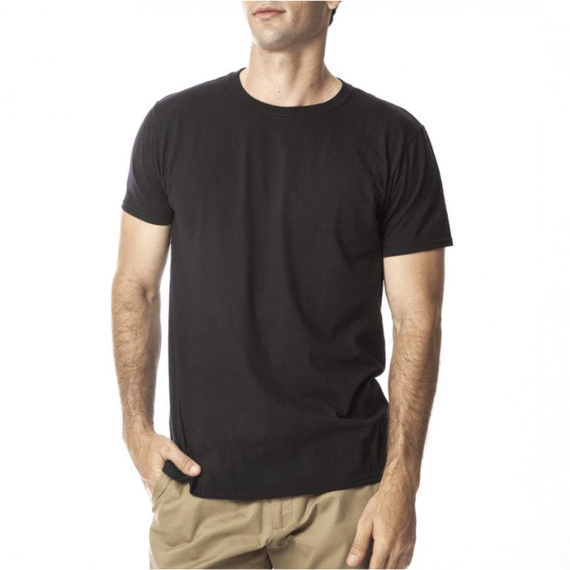 Ανδρική μαύρη κοντομάνικη μπλούζα Basic