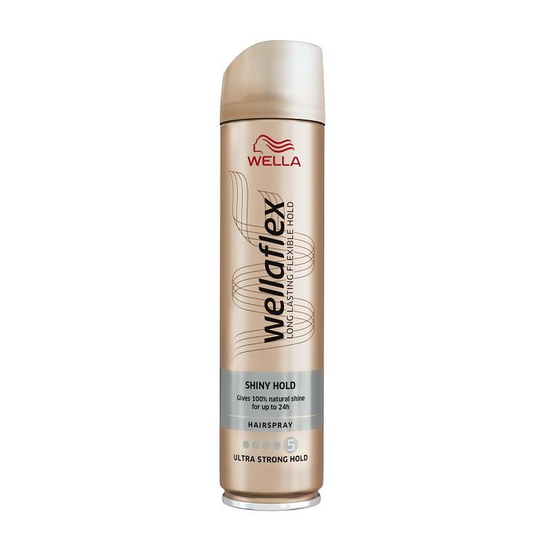 Wellaflex Shiny Ultra Strong Hold Hairspray 250ml