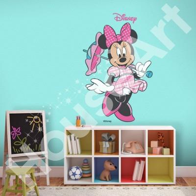 Minnie Mouse με ομπρελίστα Disney Αυτοκόλλητα τοίχου 55 x 35 cm