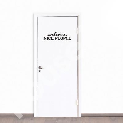 Nice People Sticker Πόρτας Αυτοκόλλητα πόρτας Small (51x18)