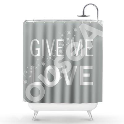 Give me love Διάφορα Κουρτίνες μπάνιου 150 x 180 cm