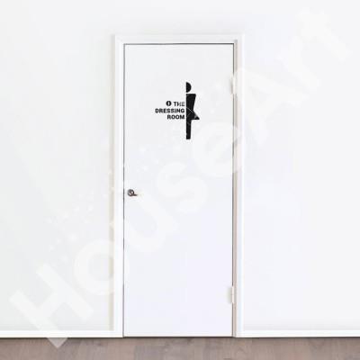 Τhe dressing room Sticker Πόρτας Αυτοκόλλητα πόρτας Small (30x38)