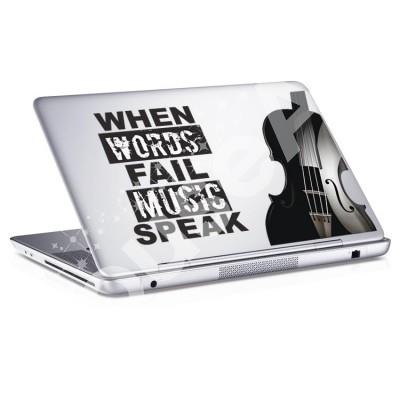 Music Words Sticker Αυτοκόλλητα Laptop