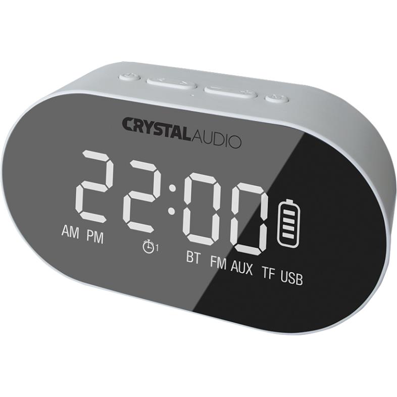 CRYSTAL AUDIO BTC1W BT Speaker Alarm Clock Λευκό