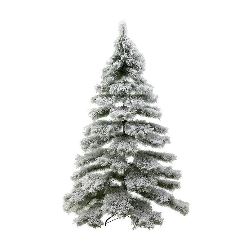 Χριστουγεννιάτικο δέντρο χιονισμένο με πράσινες βελόνες Υ210cm Inart 2-85-125-0018
