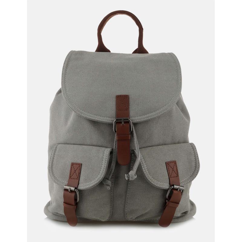 Backpack με δυο εξωτερικές θήκες - Γκρι